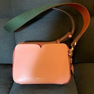 Kate Spade Candid suede medium camera bag